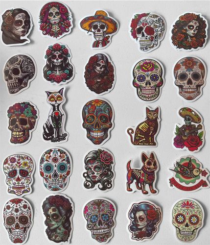 Klistermärken - Day of the dead - 25st