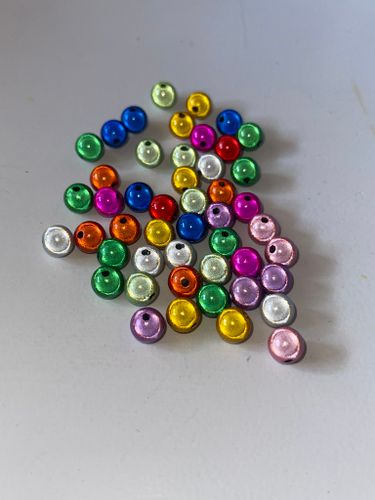 Reflexpärlor, mix, 8mm - 50 st