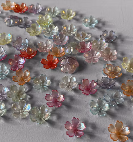 Pärlhatt, transparent, 15mm - 50st