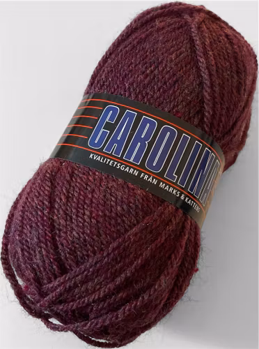 Carolina, 50g/128m - 862 - Vinröd halv-melange