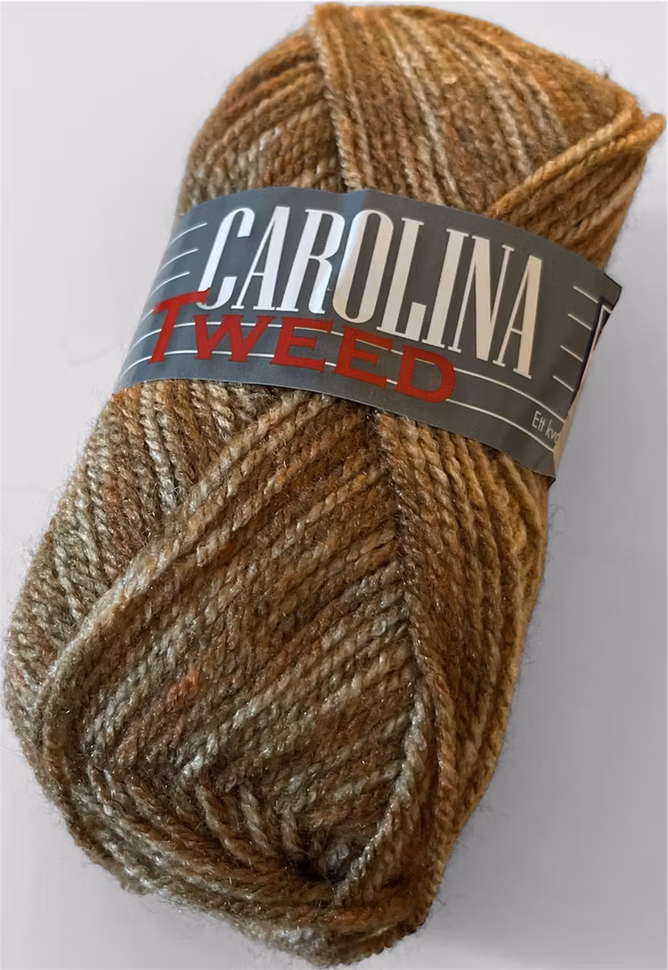 Carolina, 50g/128m - 158 - Ljusbrun/grå melange