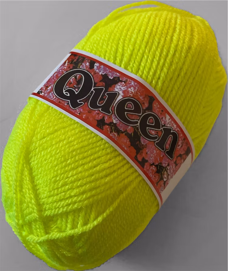 Queen, 50g/130m - 356 - Neon gul