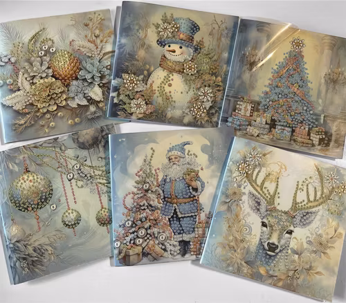 Julkort, nr 1 - 6pack