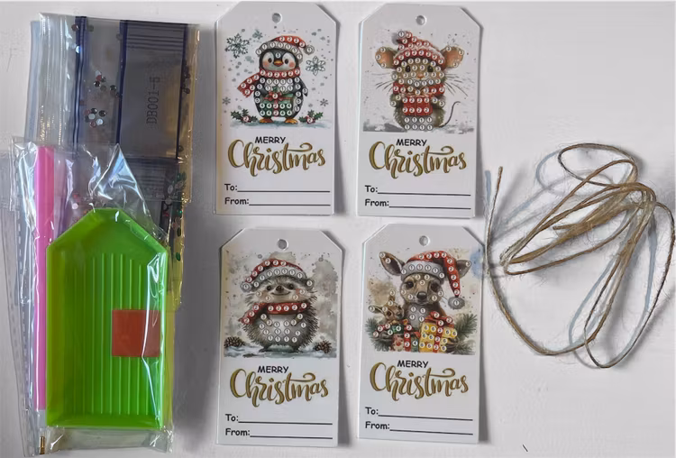 Julklappsetiketter - 4st