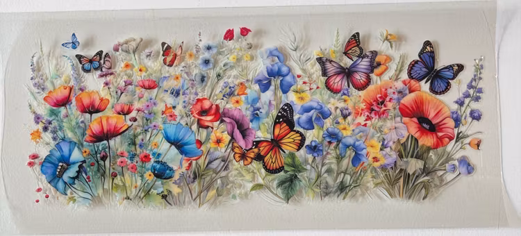 Klistermärken -  UV DTF - Fjärilar - Nr 16