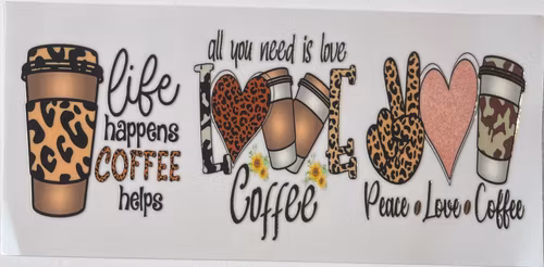 UV DTF - Kaffe - Nr 1