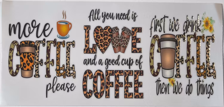 UV DTF - Kaffe - Nr 2