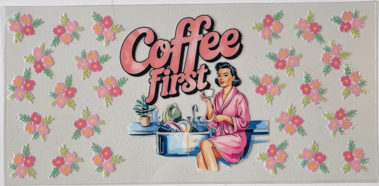 Klistermärken -  UV DTF - Kaffe - Nr 10