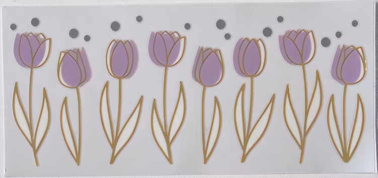 UV DTF - Blommor - Nr 1