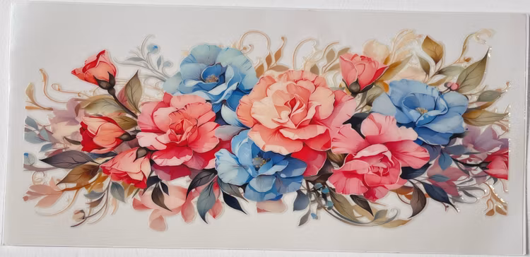 UV DTF - Blommor - Nr 14