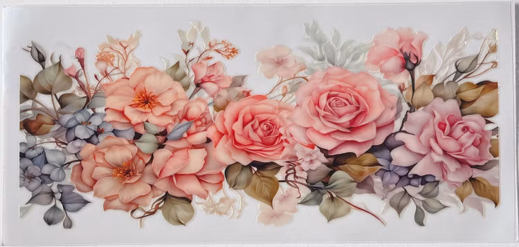 UV DTF - Blommor - Nr 15
