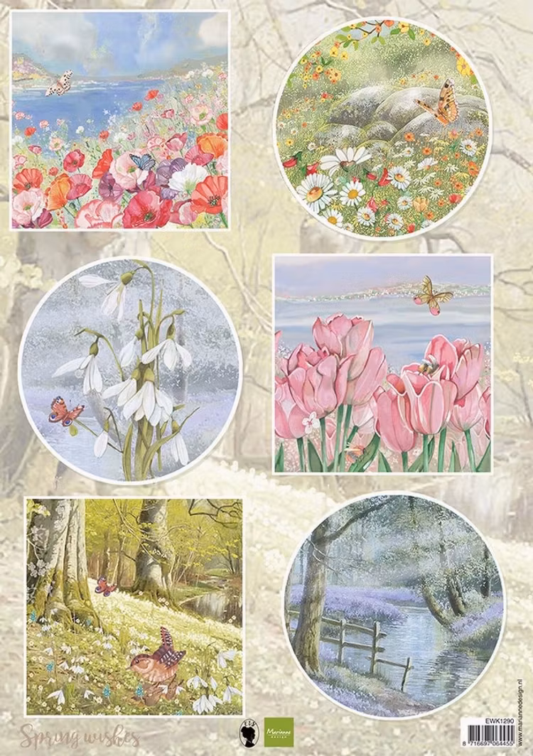 Marianne Design - Spring Wishes - Butterflies - EWK1290
