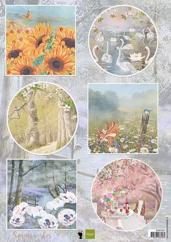 Marianne Design - Spring Wishes - Swans - EWK1291