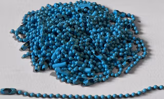 Nyckelringskedja, blå - 5st