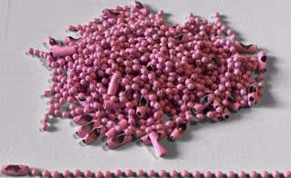 Nyckelringskedja, rosa - 5st