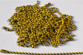 Nyckelringskedja, gul - 5st