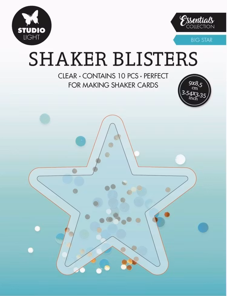 Shaker blisters, stjärna - 10pack
