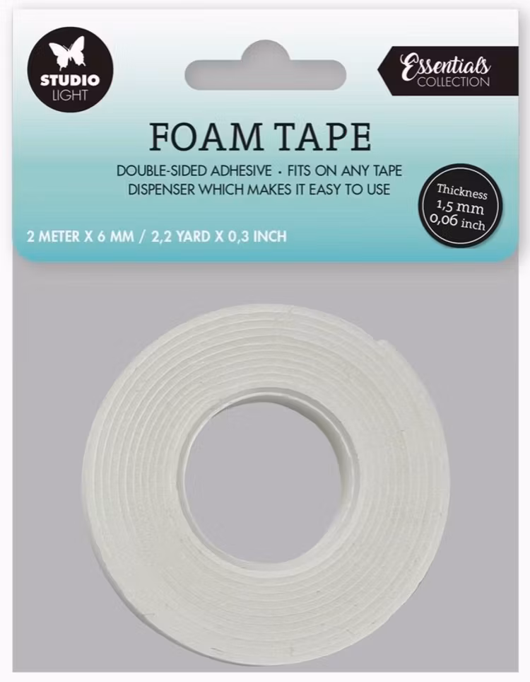 Studio light, foam tape - 2m x 6mm