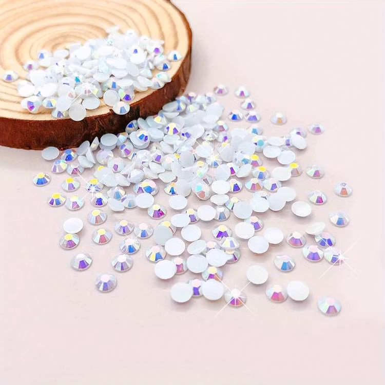 Rhinestones, 6mm, vit - 1000st