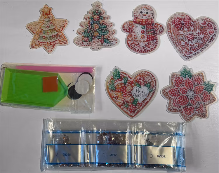 Magneter - Pepparkaksformar, 6st