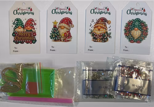 Julklappsetiketter, 05 - 4st