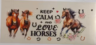 Klistermärken -  UV DTF - Hästar - Nr 4