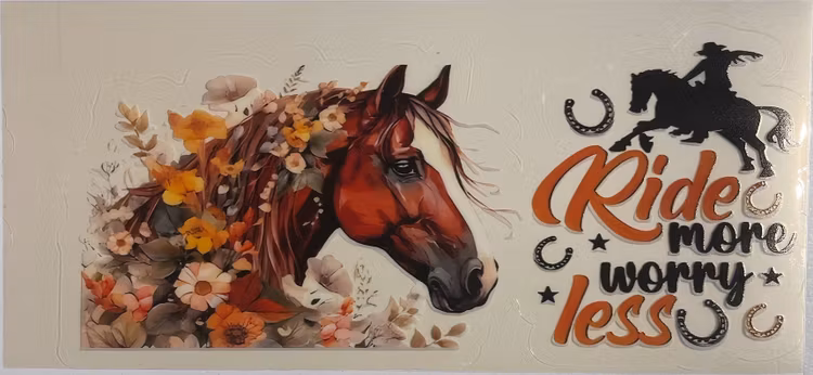 Klistermärken -  UV DTF - Hästar - Nr 7