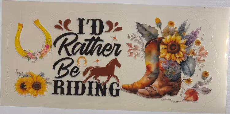 Klistermärken -  UV DTF - Hästar - Nr 10