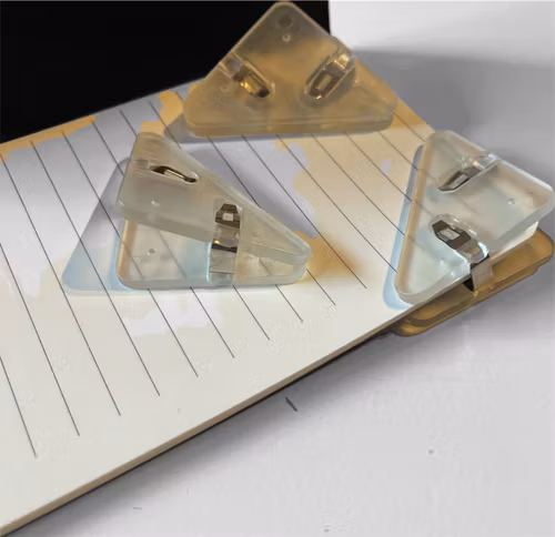 Hörnklämma - transparent