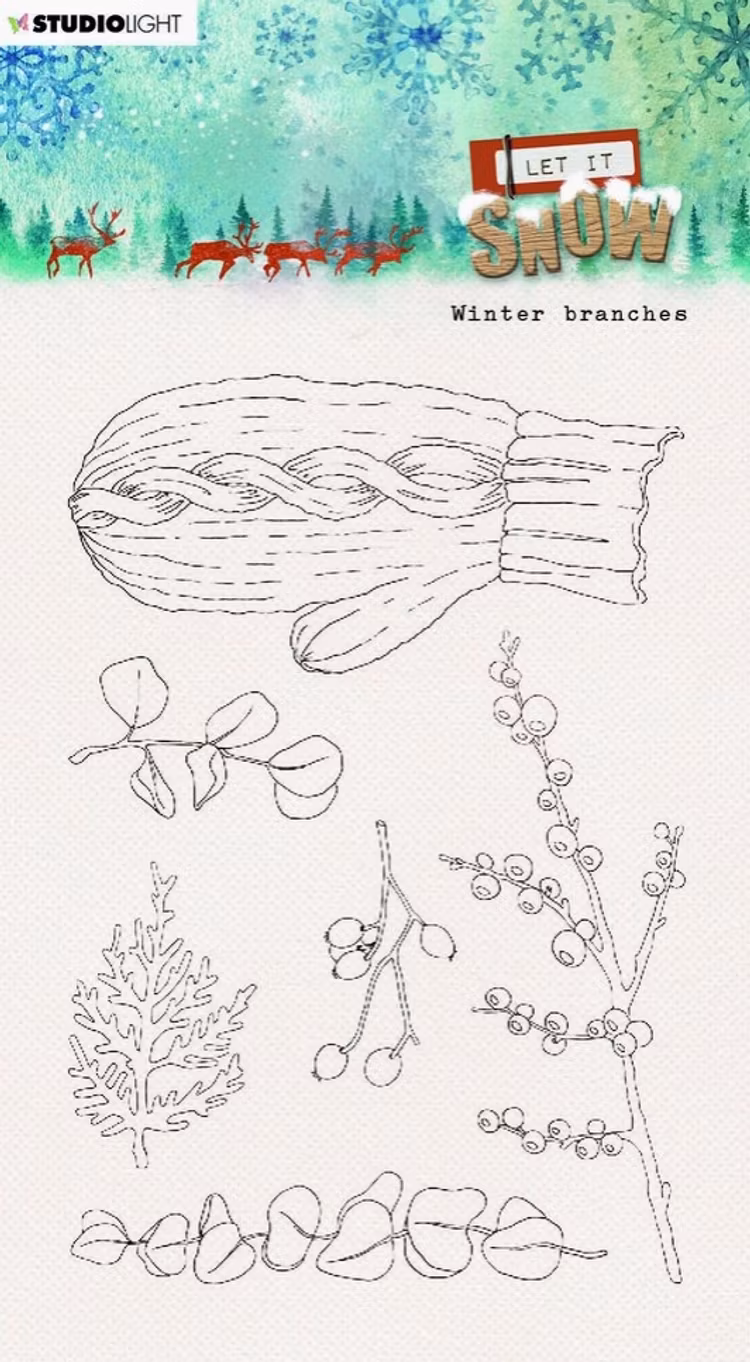 Studio light - Let it snow - Winter branches