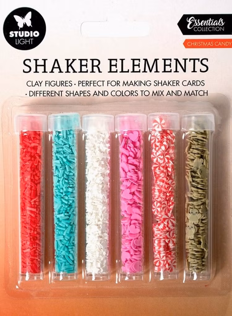 Shaker elements - Christmas candy - 6pack
