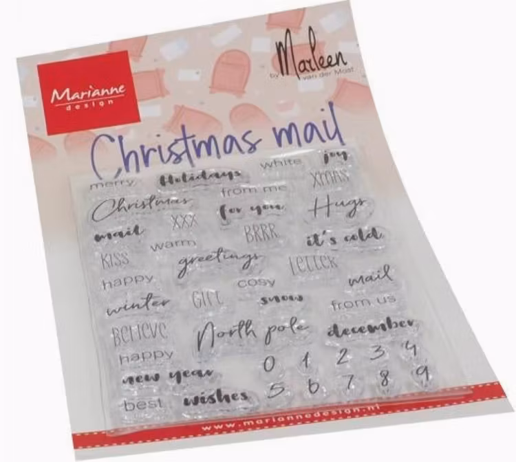 Marianne Design - Klar stämpel - Christmas mail
