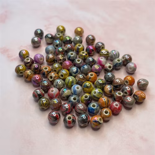 Marbels, mix, 8mm - 50 st
