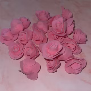 Skumrosor, 4cm, rosa - 50st