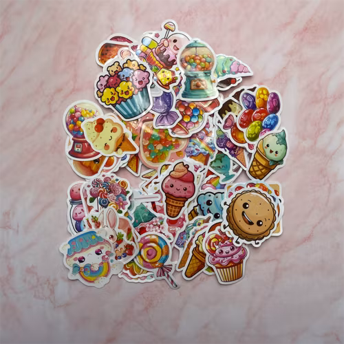 Klistermärken - Sötsaker - 25st