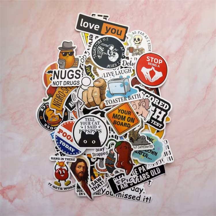 Klistermärken - Humoristiska bilder - 25st