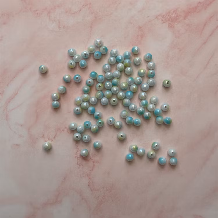 Gradient, 6mm, blå/gul/vit - 50st