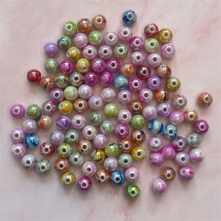 Marbelsswirl, mix, 8mm - 50 st