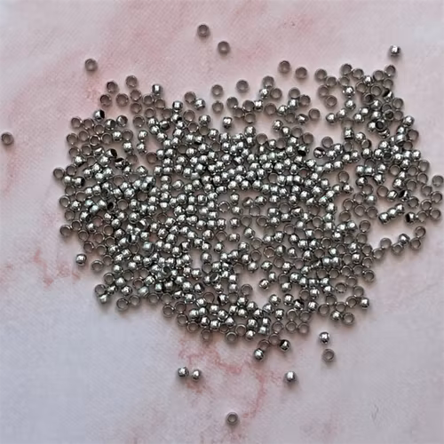 Krymp-kulor, 2mm, silver - 500st