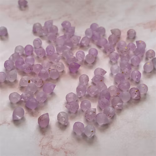 Droppformad, 6mm lila - 50st