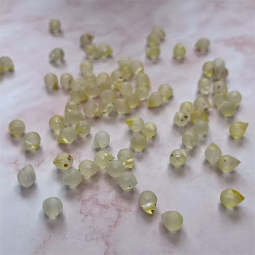 Droppformad, 6mm, gul - 50st