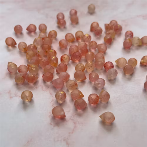 Droppformad, 6mm, röd - 50st