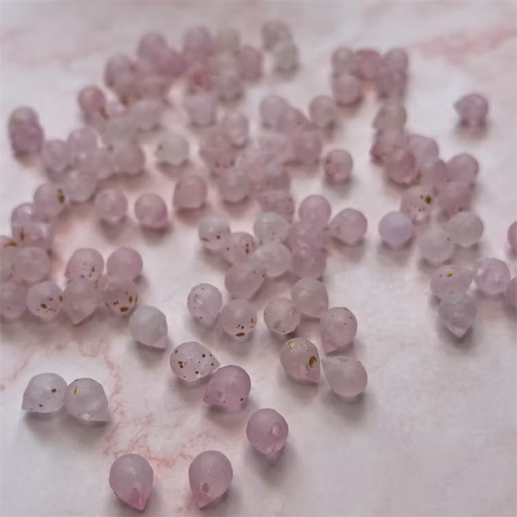 Droppformad, 6mm, rosa - 50st