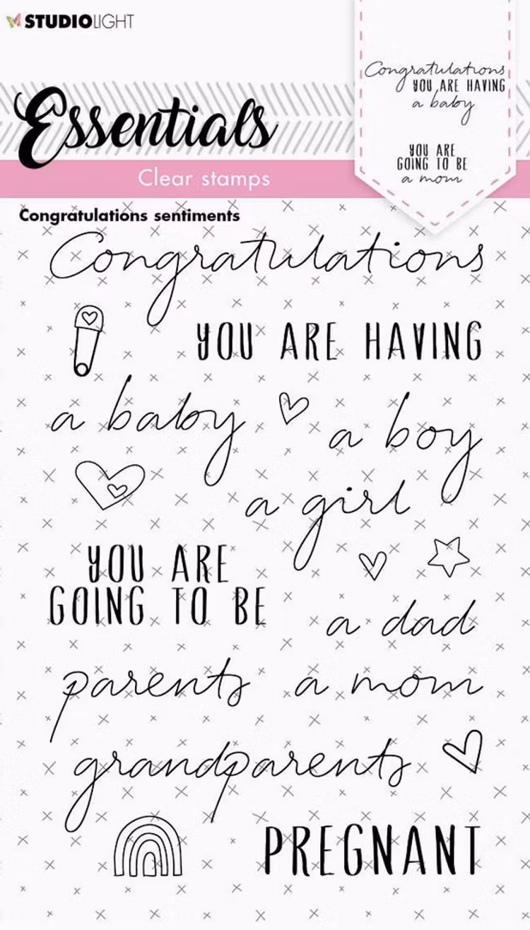 Studio light - Stamp 175 - Congratulations sendiments