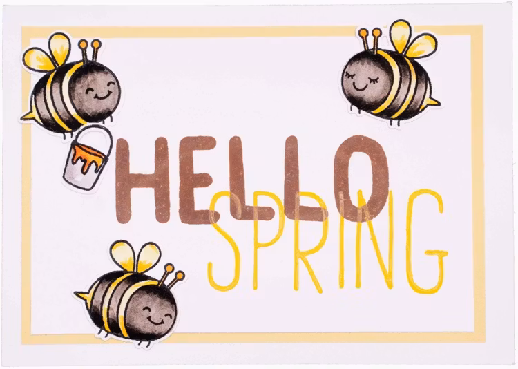 Studio light - Stamp 214 - Hello spring
