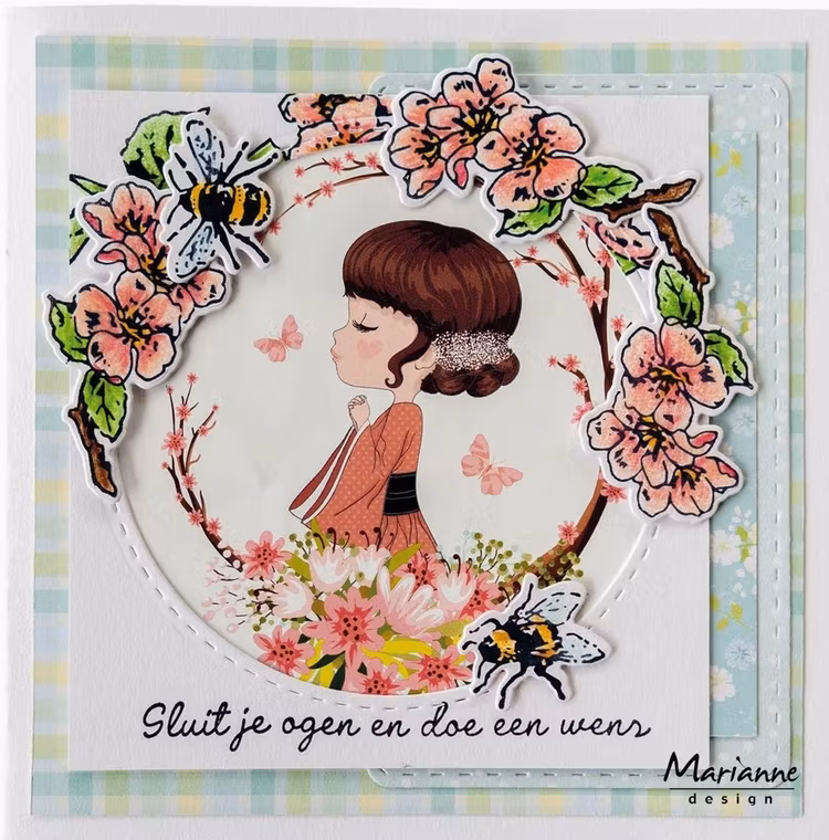 Marianne Design - Klar stämpel & Die - Blossom