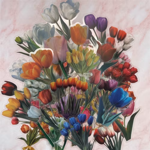 Klistermärken - Tulpaner - 25st