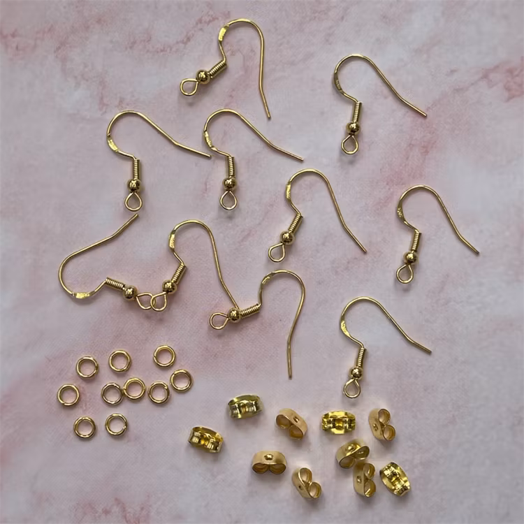 Örhänges-set, guld - 20 st (10par)