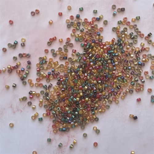 Seedbead, glas, mix, 2mm - 10g - Ca 900st