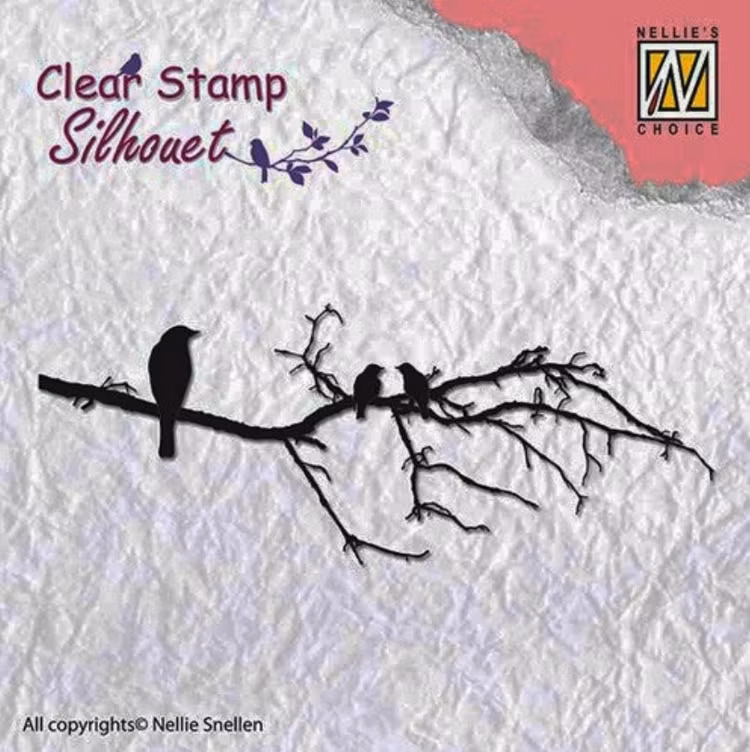 Nellie Snellen - SIL010 - Branch with birds